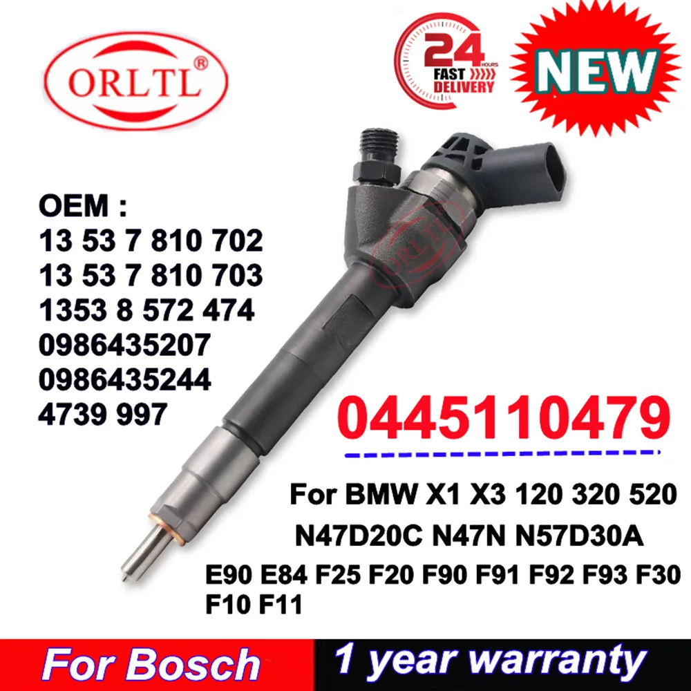 ORLTL 0445110479 Original Diesel Fuel Injector 0 445 110 479 Nozzle For Bosch BMW 13537810702 13538572474 13537810703
ORLTL 0445110479 Original Diesel Fuel Injector 0 445 110 479 Nozzle For Bosch BMW 13537810702 13538572474 13537810703