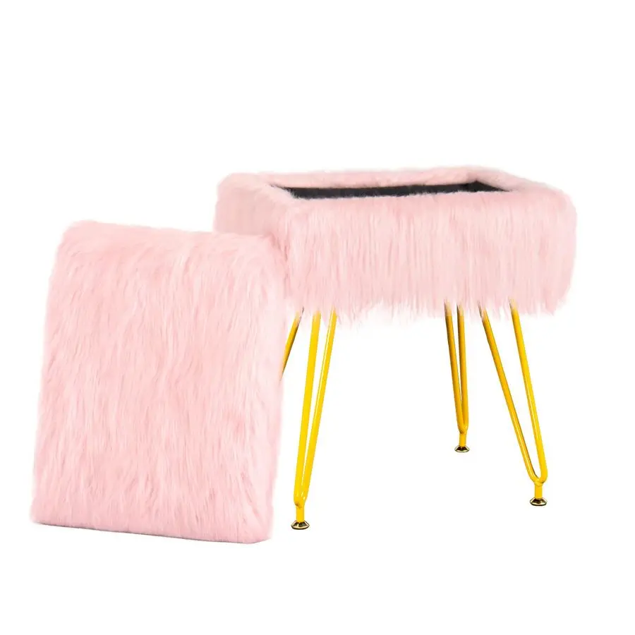 Vanity Stool Chair with Storage, Soft Ottoman Seat Vanity Stool with AntiSlip Feet, Fluffy Padded Seat Multifunctional Footrest
Vanity Stool Chair with Storage, Soft Ottoman Seat Vanity Stool with AntiSlip Feet, Fluffy Padded Seat Multifunctional Footrest