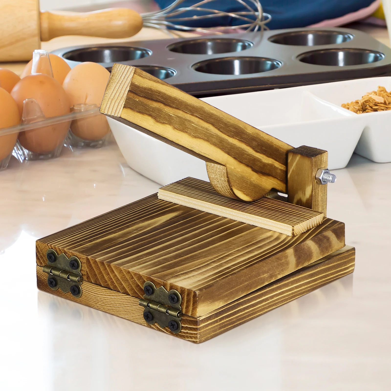 1 pc Wooden Dumpling Wrapper Mold Food Grade Dough Pressing Tool Ergonomic Handle Easy To Clean Kitchen Gadget For Dumpling
1 pc Wooden Dumpling Wrapper Mold Food Grade Dough Pressing Tool Ergonomic Handle Easy To Clean Kitchen Gadget For Dumpling