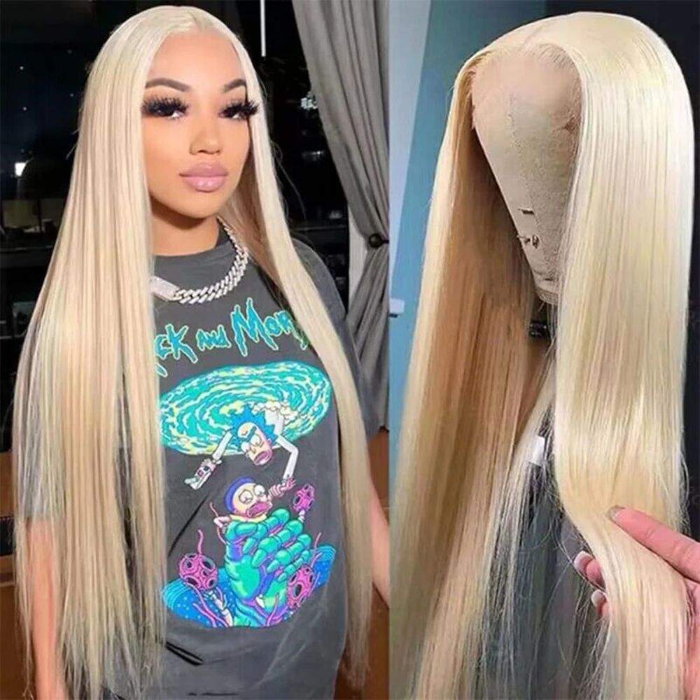 13x6 Blonde 220 Density Straight Hd Transparent 613 Lace Frontal Wig 40Inch 13x4 Brazilian Straight 100%Human Hair Wig For Women
13x6 Blonde 220 Density Straight Hd Transparent 613 Lace Frontal Wig 40Inch 13x4 Brazilian Straight 100%Human Hair Wig For Women