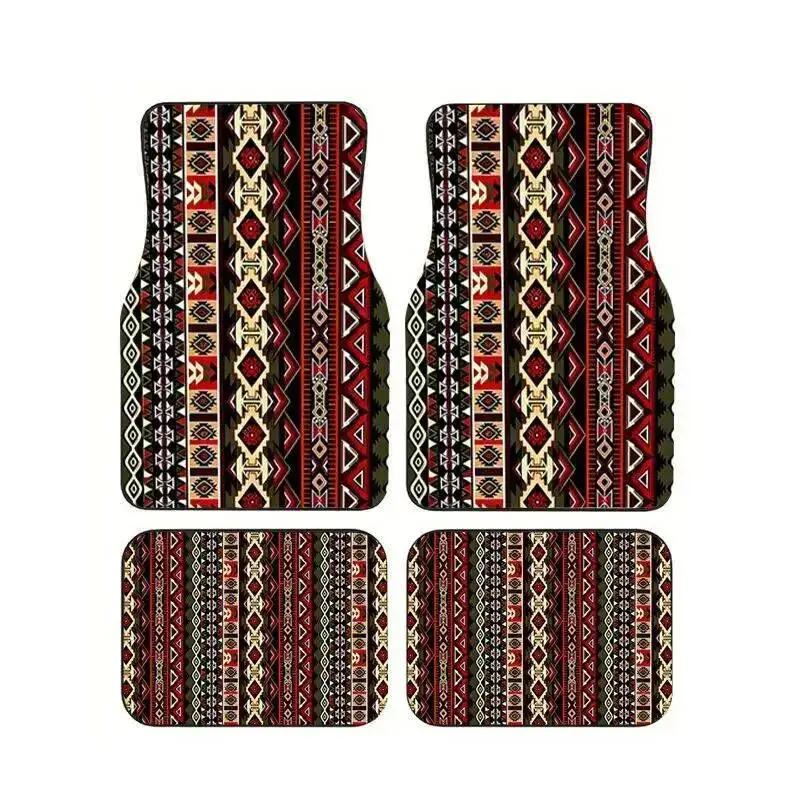 Bohemian Ethnic Striped Car Floor Mats 4Pcs Set Universal Waterproof Anti Slip Durable Auto Foot CarpetsInterior Accessories
Bohemian Ethnic Striped Car Floor Mats 4Pcs Set Universal Waterproof Anti Slip Durable Auto Foot CarpetsInterior Accessories