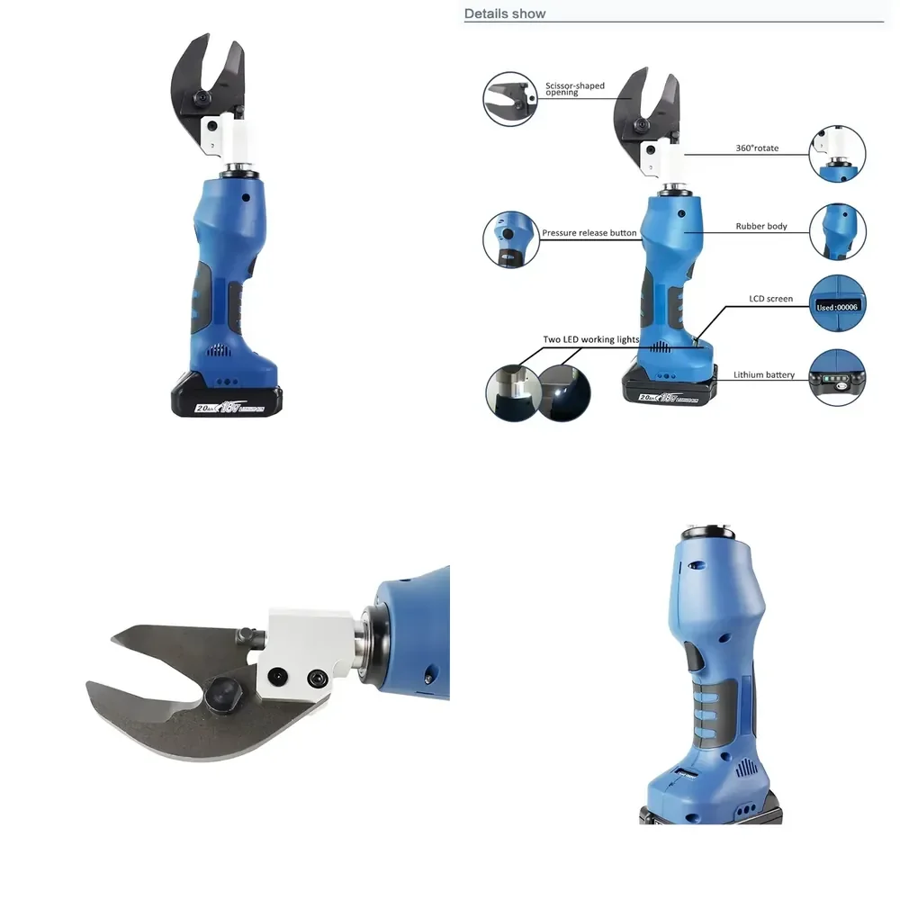 ECT-32L Mini High Performance 1.5T 360 Degree Battery Powered Cable Hydraulic Cutting Tool
ECT-32L Mini High Performance 1.5T 360 Degree Battery Powered Cable Hydraulic Cutting Tool