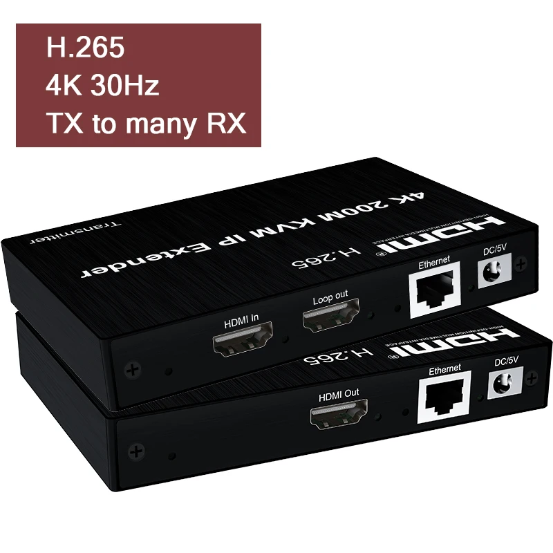 4K 30 Гц HDMI KVM-удлинитель H.265 через IP Cat5e/6 Rj45 Ethernet-кабель 200M HDMI-видео USB IP KVM-удлинитель Поддержка мыши Клавиатура
4K 30 Гц HDMI KVM-удлинитель H.265 через IP Cat5e/6 Rj45 Ethernet-кабель 200M HDMI-видео USB IP KVM-удлинитель Поддержка мыши Клавиатура