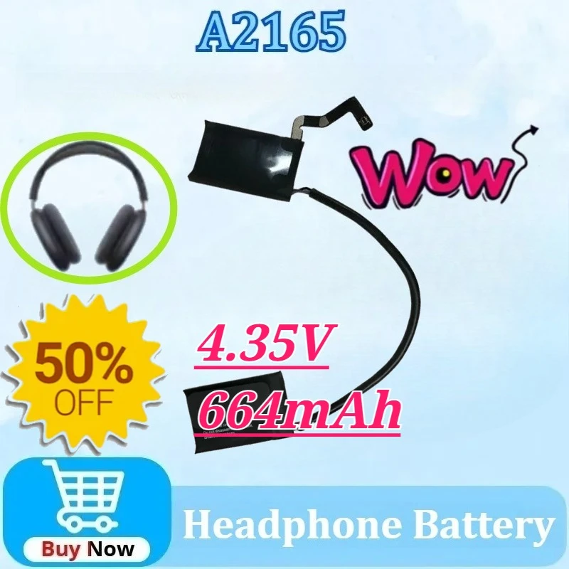 New A2165 Battery 4.35V 664mAh for Airpods Max Head Mounted Headphone for Apple for Airpodsmax Headset Battery
New A2165 Battery 4.35V 664mAh for Airpods Max Head Mounted Headphone for Apple for Airpodsmax Headset Battery