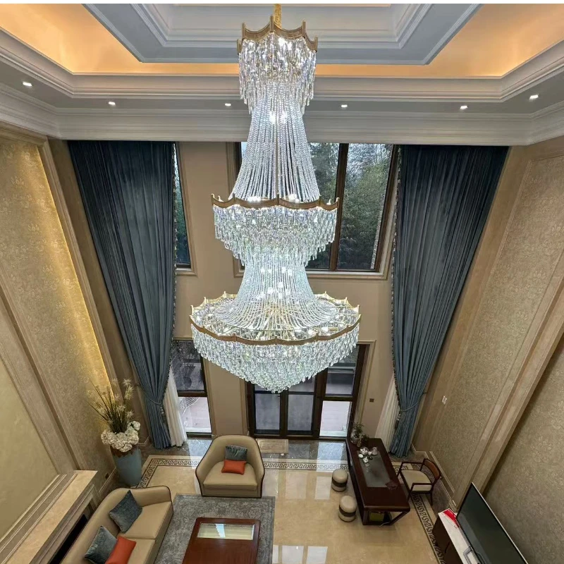 Luxury Crystal Ceiling Chandelier Dimmable Living Room Lamp with Grand Lustre for a Opulent Modern Interior Palace-Inspired Deco
Luxury Crystal Ceiling Chandelier Dimmable Living Room Lamp with Grand Lustre for a Opulent Modern Interior Palace-Inspired Deco