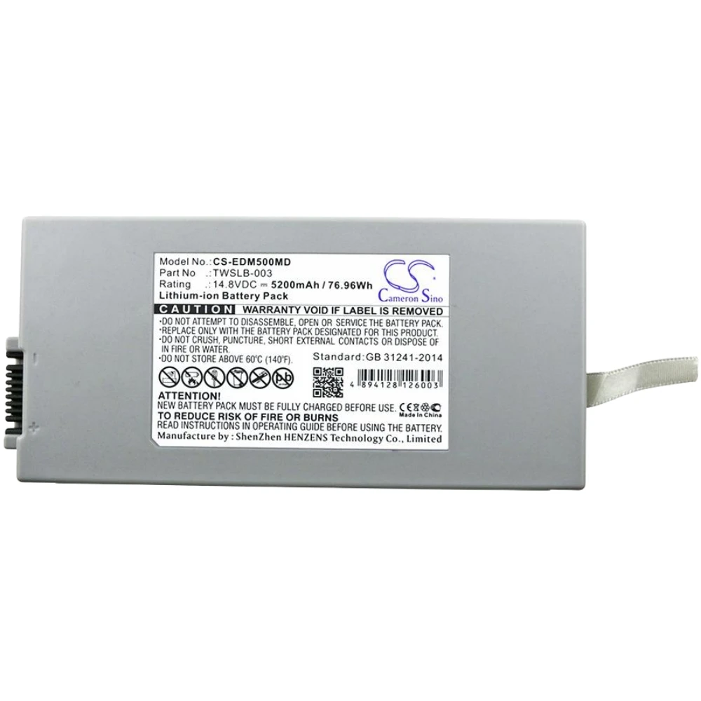 Li-ion Medical Battery for Drager EDAN EDAM,14.8v,5200mAh,M3 Vista F2 Vista V8 M8B IM8B IM8F IM50 IM60 M50 M80 IM80 IM8 IM7
Li-ion Medical Battery for Drager EDAN EDAM,14.8v,5200mAh,M3 Vista F2 Vista V8 M8B IM8B IM8F IM50 IM60 M50 M80 IM80 IM8 IM7