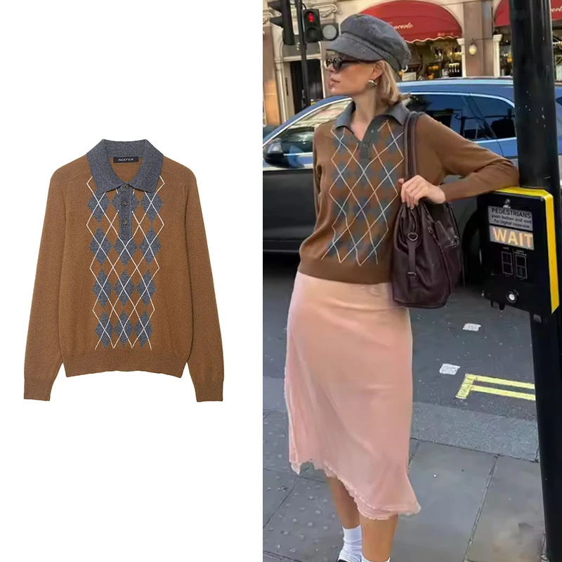 Осенний женский свитер 2025 года, новая мода, элегантный осенний теплый пуловер в британском стиле, шикарный молодежный уличный праздничный женский свитер
Осенний женский свитер 2025 года, новая мода, элегантный осенний теплый пуловер в британском стиле, шикарный молодежный уличный праздничный женский свитер
