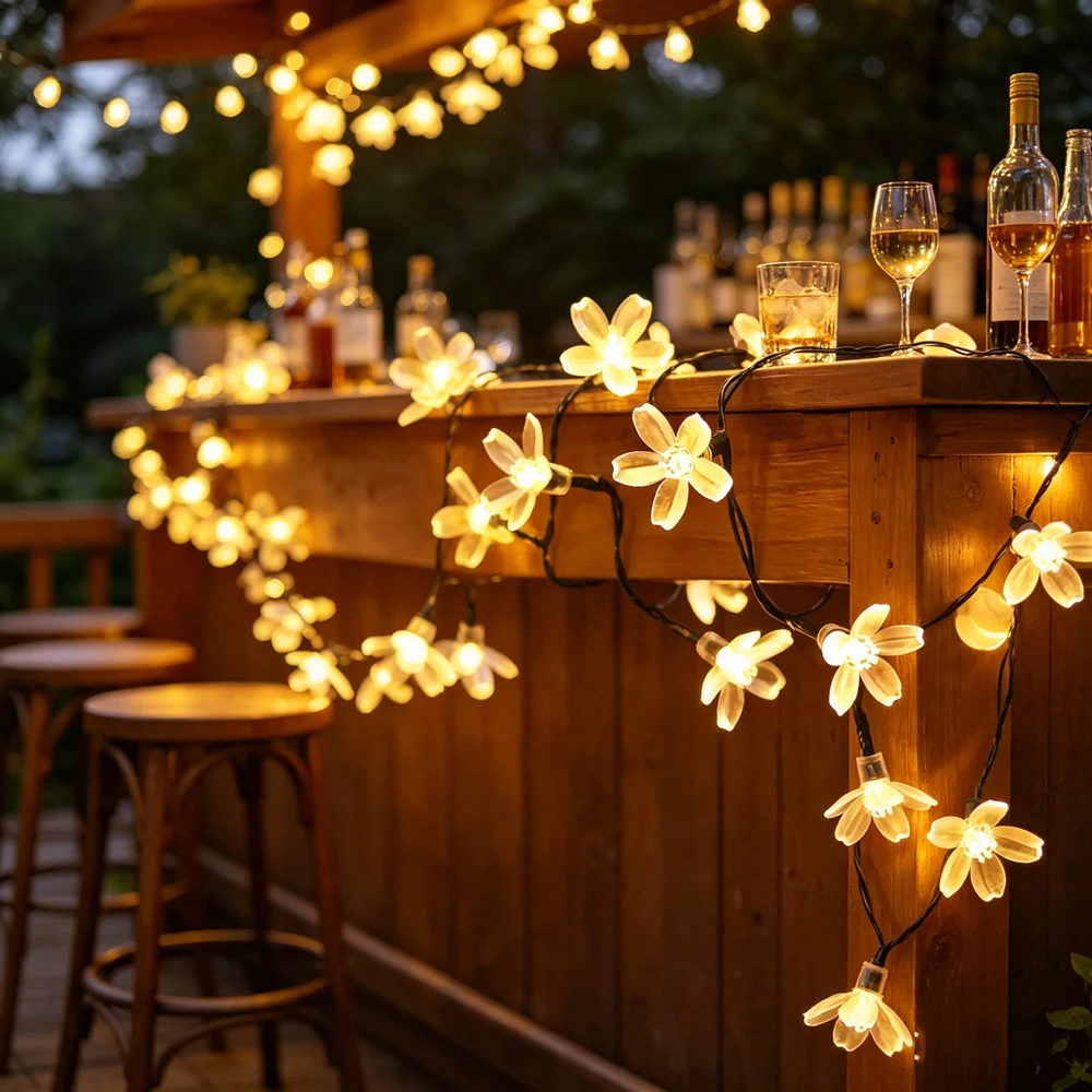 Solar-Powered Cherry Blossom LED String Lights Outdoor Flower Decor Fairy Lights for Garden Christmas Lawn Halloween Pathway
Solar-Powered Cherry Blossom LED String Lights Outdoor Flower Decor Fairy Lights for Garden Christmas Lawn Halloween Pathway