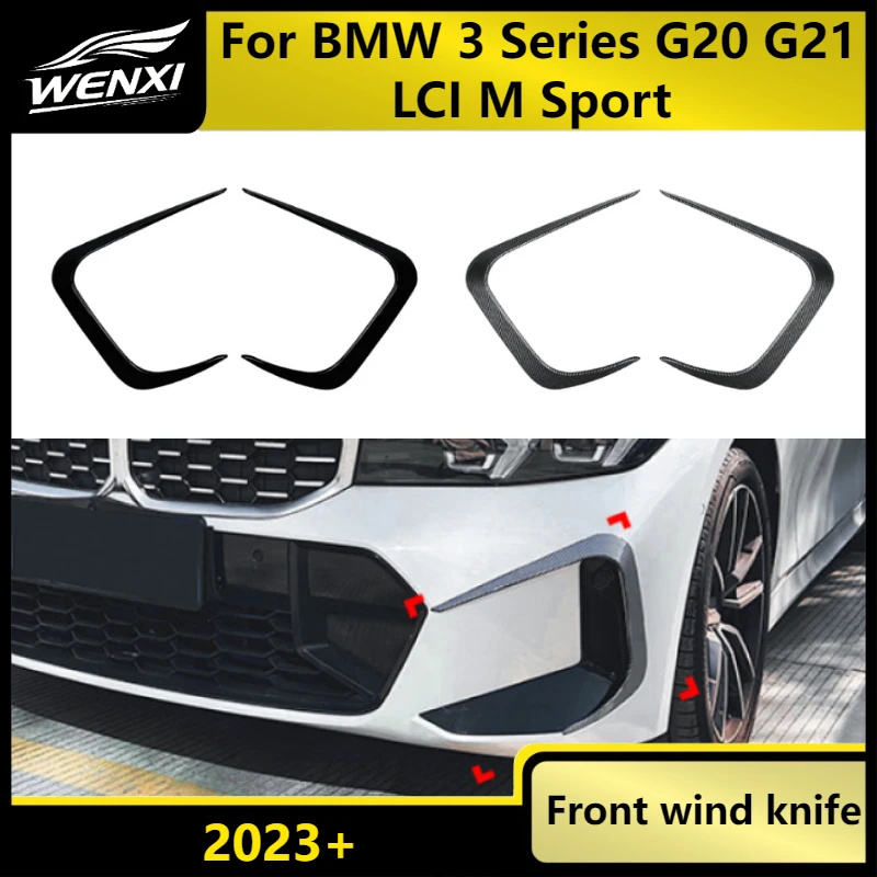 Car Front Air Knife Spoiler For BMW 3 Series G20 G21 LCI M Sport 2023+ Carbon Fiber Color Sticker Frame Exterior Accessories
Car Front Air Knife Spoiler For BMW 3 Series G20 G21 LCI M Sport 2023+ Carbon Fiber Color Sticker Frame Exterior Accessories