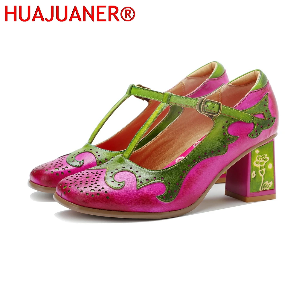 Summer Fashion Ethnic Pumps Handmade Genuine Leather Retro Mary Jane 6.5cm Sheepskin High Heels Contrasting Color Fashionable
Summer Fashion Ethnic Pumps Handmade Genuine Leather Retro Mary Jane 6.5cm Sheepskin High Heels Contrasting Color Fashionable