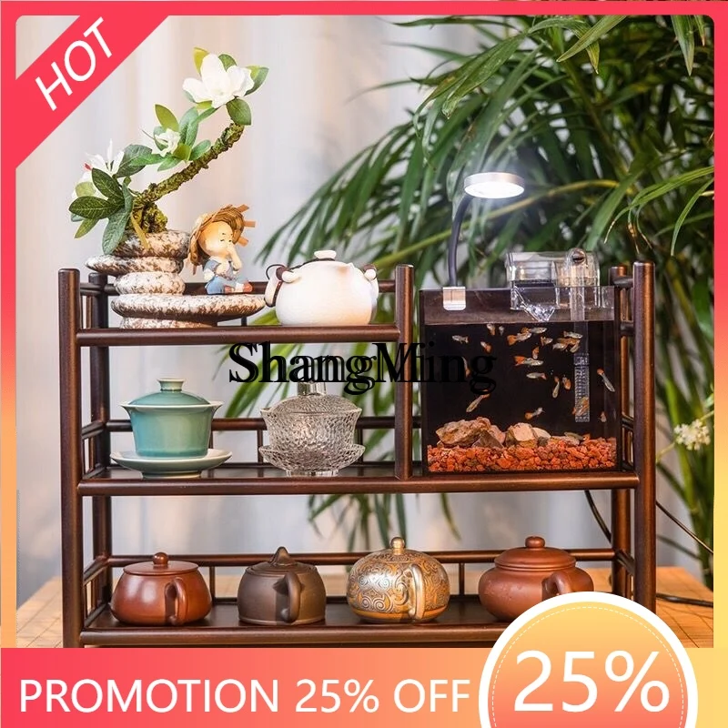 SM's new desktop Bogu frame, purple clay pot, teacup rack, ecological fish tank, tea set, storage, fish rack
SM's new desktop Bogu frame, purple clay pot, teacup rack, ecological fish tank, tea set, storage, fish rack