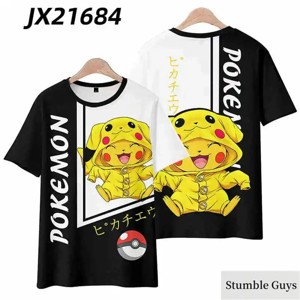 Anime Pokemon Tshirt Boys Summer Clothes Short Sleeve Pikachu T-shirts Girls Sweatshirts Casual Wear Men Women Cool T-shirts
Anime Pokemon Tshirt Boys Summer Clothes Short Sleeve Pikachu T-shirts Girls Sweatshirts Casual Wear Men Women Cool T-shirts