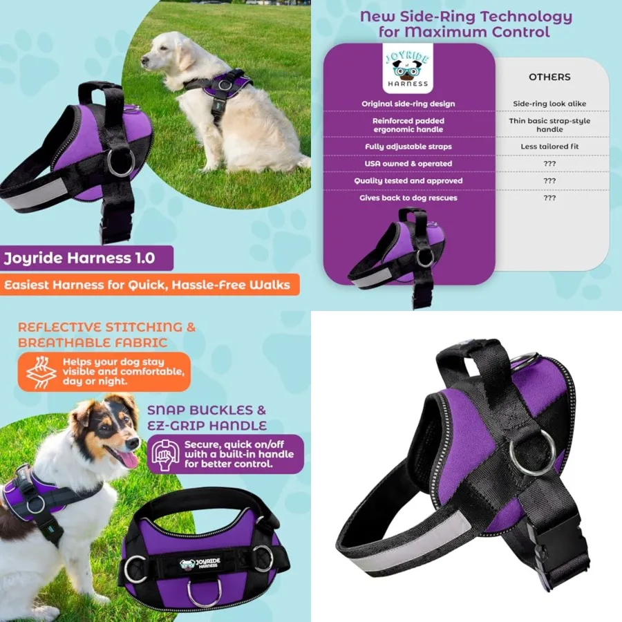 Joyride Baic Eentia Dog Harne 1.0 - a, ediu, arge Dog, No-Pu Pet Vet with 3 ide Ring for eah Paceent, Adjutabe for Training,2X
Joyride Baic Eentia Dog Harne 1.0 - a, ediu, arge Dog, No-Pu Pet Vet with 3 ide Ring for eah Paceent, Adjutabe for Training,2X