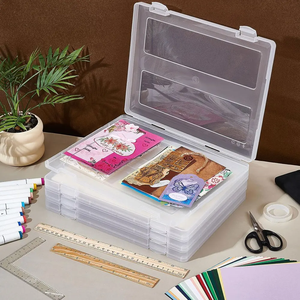 A4 transparent file organizer box (1 piece), plastic project organizer box, office file protection box.
A4 transparent file organizer box (1 piece), plastic project organizer box, office file protection box.