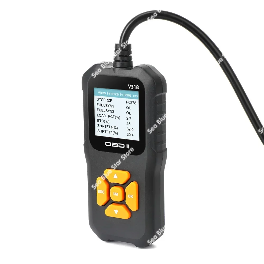 Трансграничная горячая распродажа V318 OBD2 сканер цветной экран поддерживает 10-язычный, инструмент для диагностики неисправностей автомобиля
Трансграничная горячая распродажа V318 OBD2 сканер цветной экран поддерживает 10-язычный, инструмент для диагностики неисправностей автомобиля