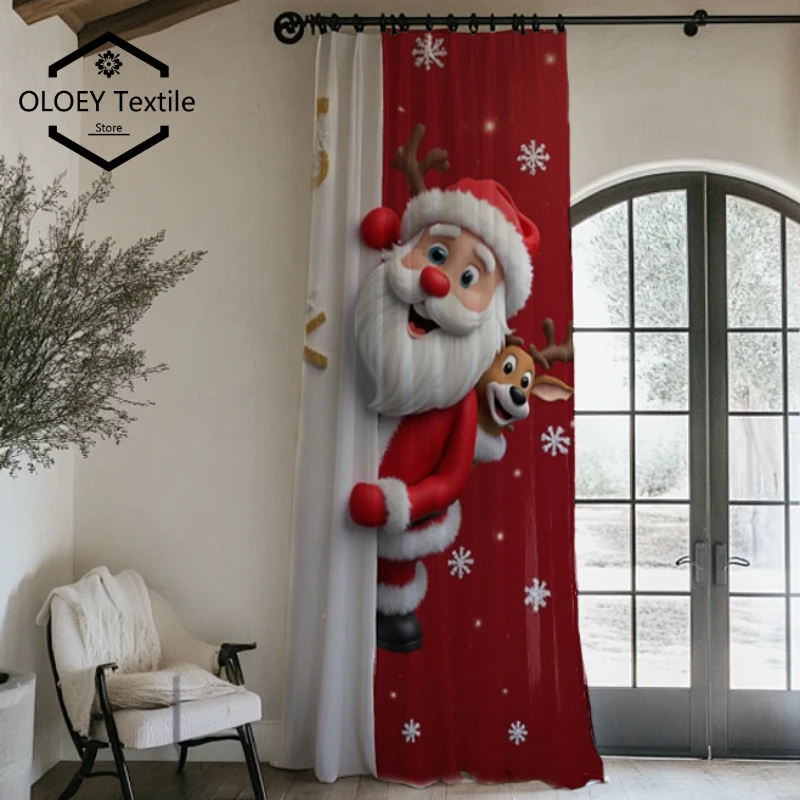 Festive Christmas Print Curtains for Living Room - Snowflake Tree Digital Design Blackout Thermal Holiday Drapes Decor Custom
Festive Christmas Print Curtains for Living Room - Snowflake Tree Digital Design Blackout Thermal Holiday Drapes Decor Custom