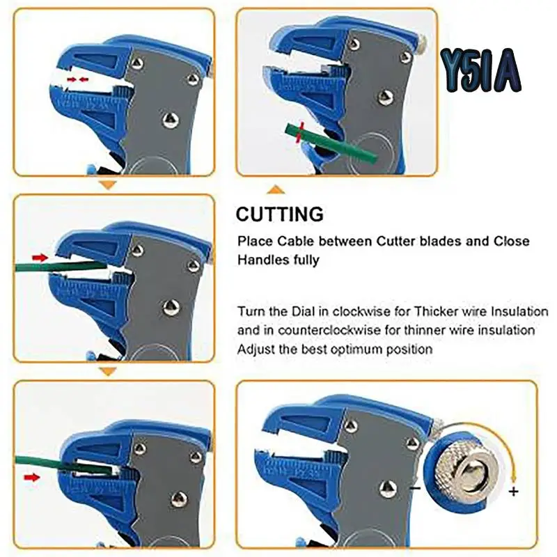 Y51A-2-In-1 Adjustable Automatic Wire Stripper And Cutter, New Multifunctional Wire Stripper Tool, Wire Stripper Tool
Y51A-2-In-1 Adjustable Automatic Wire Stripper And Cutter, New Multifunctional Wire Stripper Tool, Wire Stripper Tool