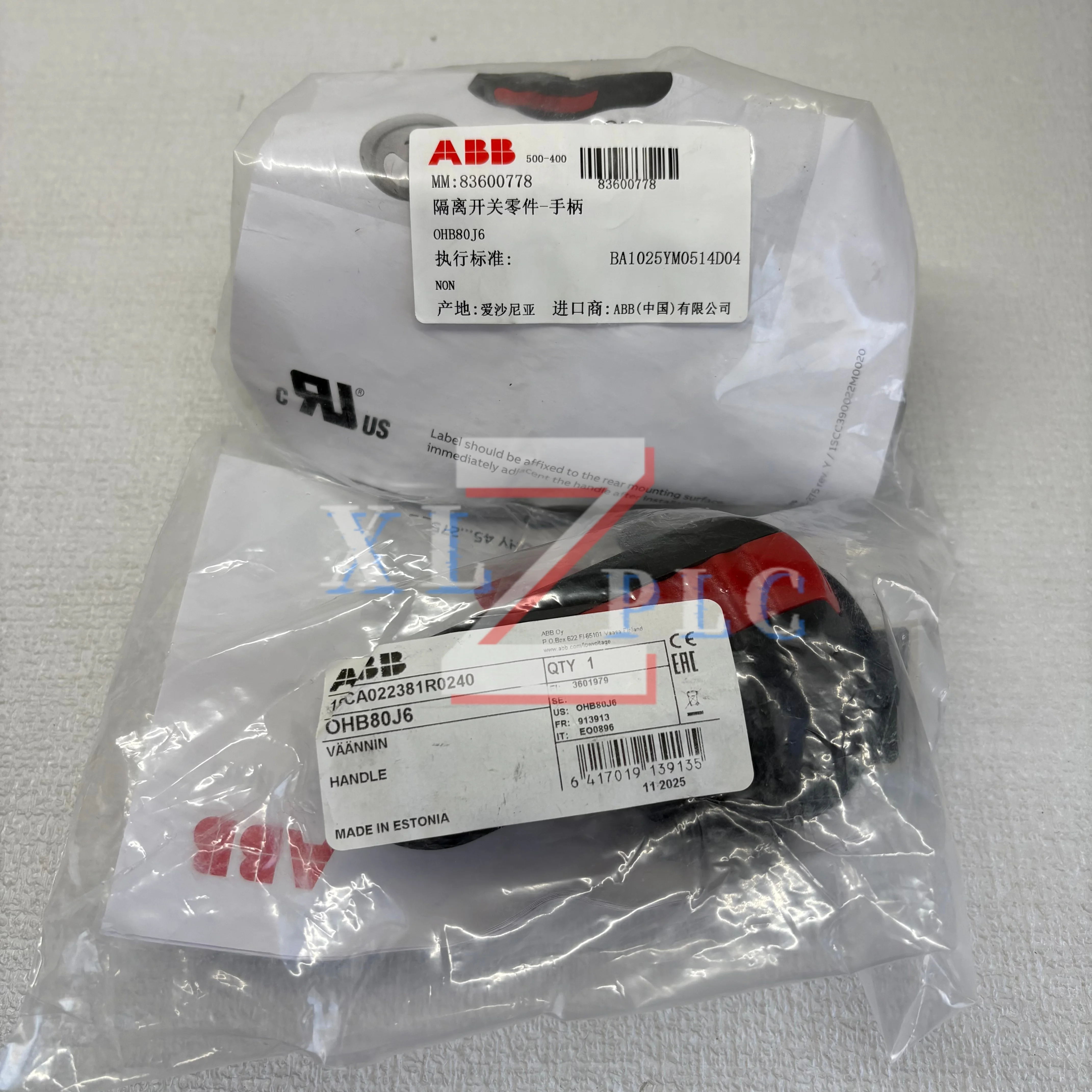 OHB80J6 1SCA022381R0240 Рукоятка управления выключателем-разъединителем 100% НОВАЯ
OHB80J6 1SCA022381R0240 Рукоятка управления выключателем-разъединителем 100% НОВАЯ