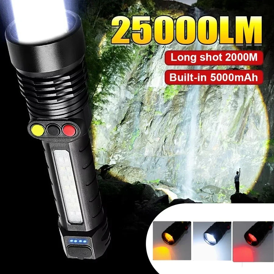 3 светодиода + COB Light, мощный фонарик, трехцветная лампа, USB перезаряжаемый тактический фонарь, уличный масштабируемый фонарь для кемпинга и рыбалки
3 светодиода + COB Light, мощный фонарик, трехцветная лампа, USB перезаряжаемый тактический фонарь, уличный масштабируемый фонарь для кемпинга и рыбалки