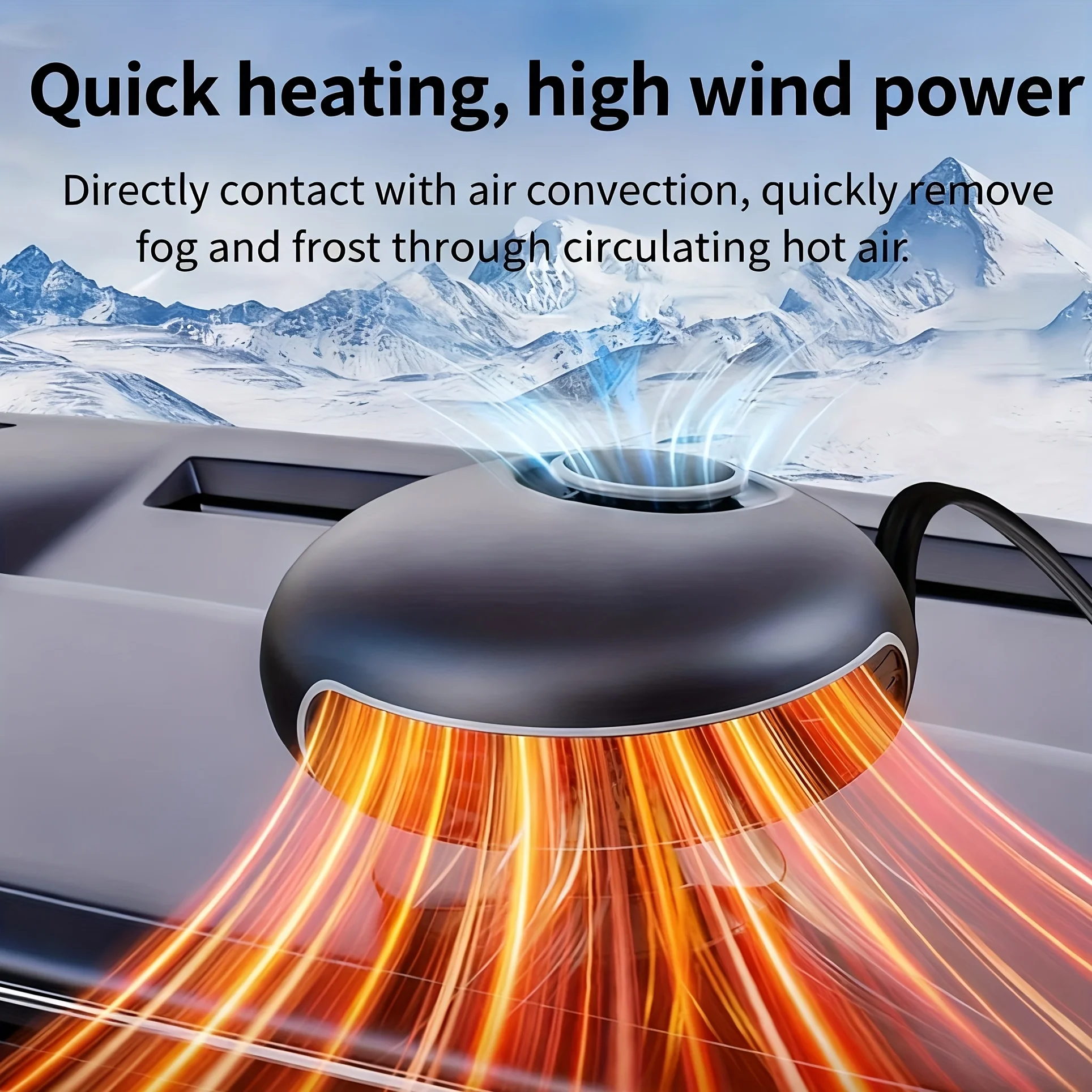 12V 120W portable car heater, dual hot & cool. Plug-and-play, fast defrost, dehumidify, universal for cars.
12V 120W portable car heater, dual hot & cool. Plug-and-play, fast defrost, dehumidify, universal for cars.