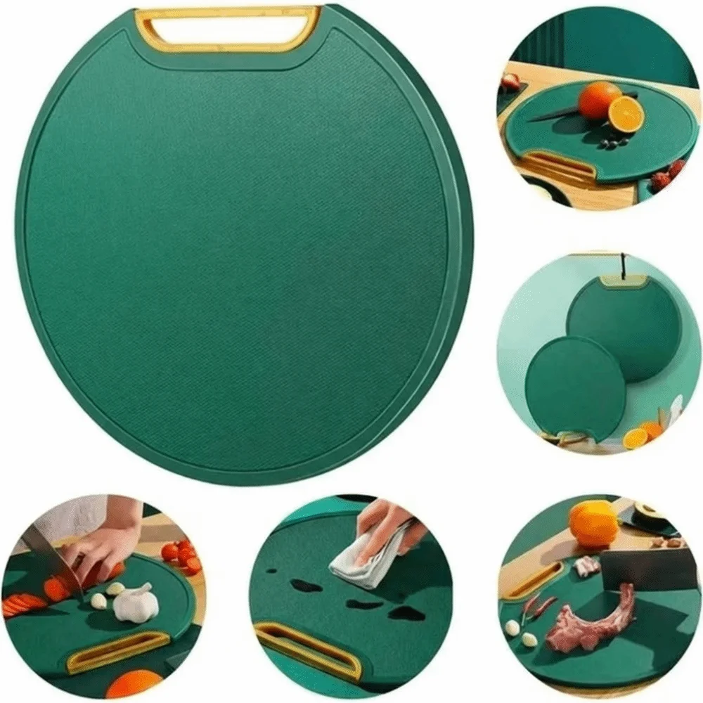 Antibacterial Plastic Cutting Board Non Slip BPA-Free Vegetable Cutting Board Food Grade Anti-mildew Round Chopping Board
Antibacterial Plastic Cutting Board Non Slip BPA-Free Vegetable Cutting Board Food Grade Anti-mildew Round Chopping Board
