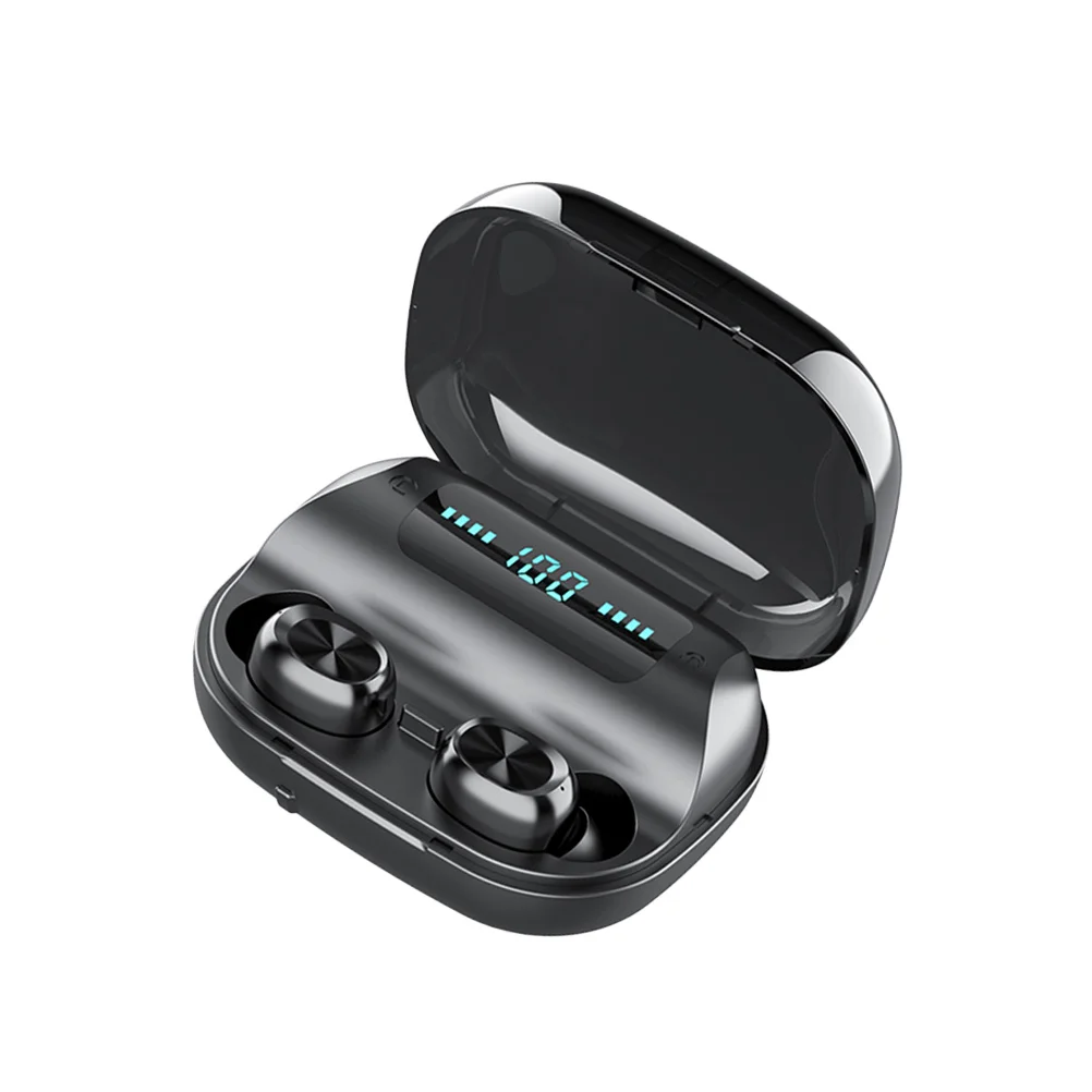 Wireless Earphones Black Waterproof Noise Reduction in Ear Headset Outdoor Earbuds Charging Case Power Bank LED
Wireless Earphones Black Waterproof Noise Reduction in Ear Headset Outdoor Earbuds Charging Case Power Bank LED