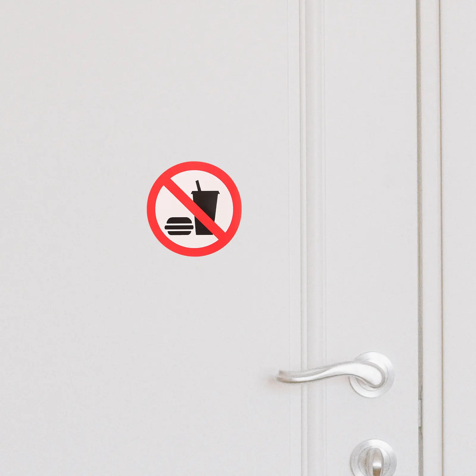 4Pcs No Food Or Drink Allowed Sticker Self Adhesive Wall Sign for Business Office Shop Warehouse Door Surface Bold Eye Catching
4Pcs No Food Or Drink Allowed Sticker Self Adhesive Wall Sign for Business Office Shop Warehouse Door Surface Bold Eye Catching
