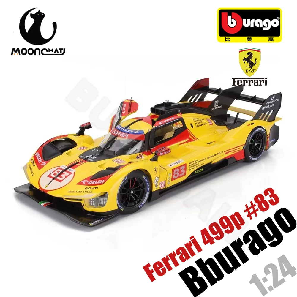 Bburago 1:24 Ferrari 499P 2024 WEC Qatar 1812 KM #83 Car Model 499P MODIFICAT Baking Paint Ferrari Model Electrostatic Painting
Bburago 1:24 Ferrari 499P 2024 WEC Qatar 1812 KM #83 Car Model 499P MODIFICAT Baking Paint Ferrari Model Electrostatic Painting