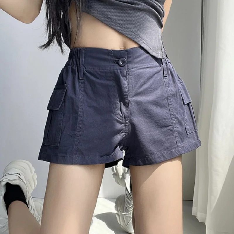 Vintage Sexy Cargo Shorts for Women Low Waist with Pockets Quick-Dry Summer Zipper Short Pants Y2K Nightclue Streetwear
Vintage Sexy Cargo Shorts for Women Low Waist with Pockets Quick-Dry Summer Zipper Short Pants Y2K Nightclue Streetwear