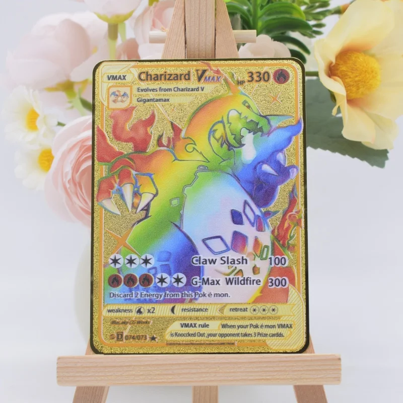Pokemon Metal Card Anime Figure Pikachu Charizard Mewtwo Battle Trading Game Collection Cards Model Toy Gifts Birthday Gift
Pokemon Metal Card Anime Figure Pikachu Charizard Mewtwo Battle Trading Game Collection Cards Model Toy Gifts Birthday Gift