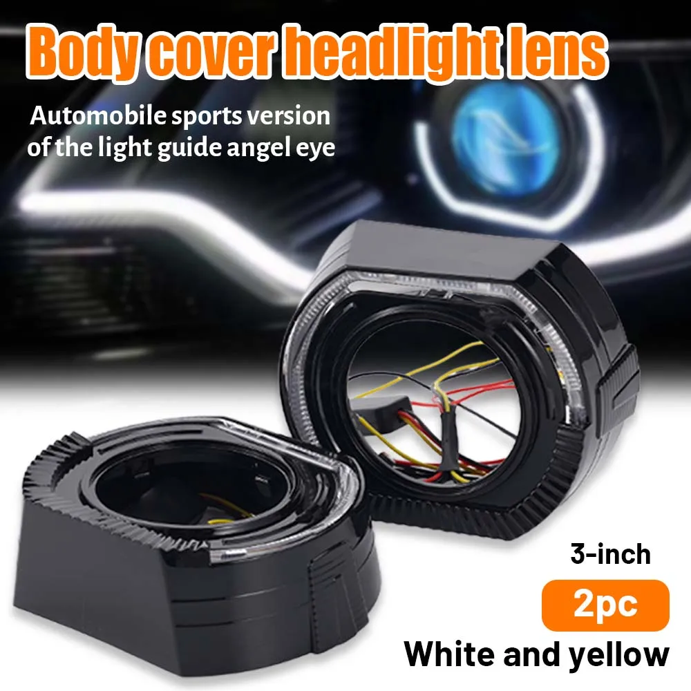 3 Inch LED Angel Eyes Sport Edition Integrated Cover Headlight Decoration Accessories for Projector Lens Car Headlight shrouds
3 Inch LED Angel Eyes Sport Edition Integrated Cover Headlight Decoration Accessories for Projector Lens Car Headlight shrouds