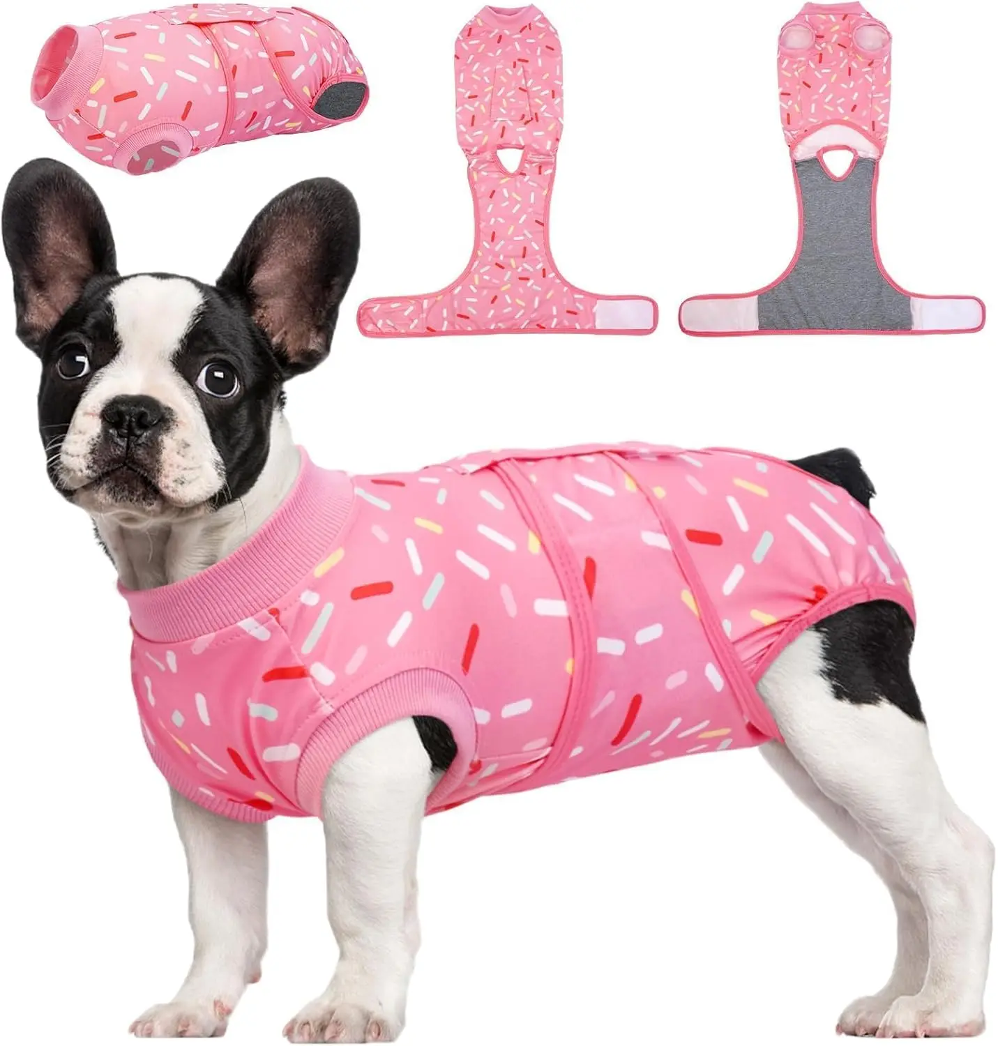 Soft Dog Recovery Suit After Surgery, Protective Wear for Female & Male Puppies, Pink Ribbon Design
Soft Dog Recovery Suit After Surgery, Protective Wear for Female & Male Puppies, Pink Ribbon Design