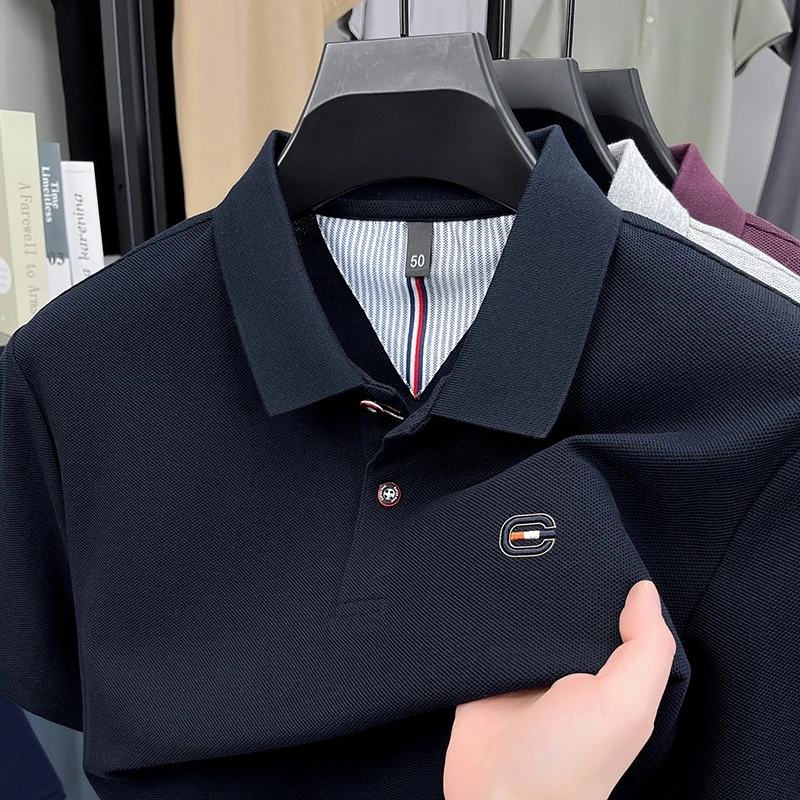 Advanced 100% cotton short sleeve polo shirt new summer luxury brand embroidery T-shirt solid color business casual men's wear
Advanced 100% cotton short sleeve polo shirt new summer luxury brand embroidery T-shirt solid color business casual men's wear