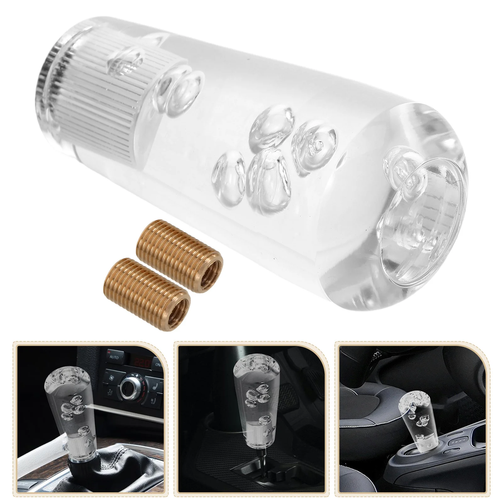 Crystal Bubble Shift Knob Universal Manual Automatic Transmission Car Gear Shift Handle Durable High Transparency
Crystal Bubble Shift Knob Universal Manual Automatic Transmission Car Gear Shift Handle Durable High Transparency