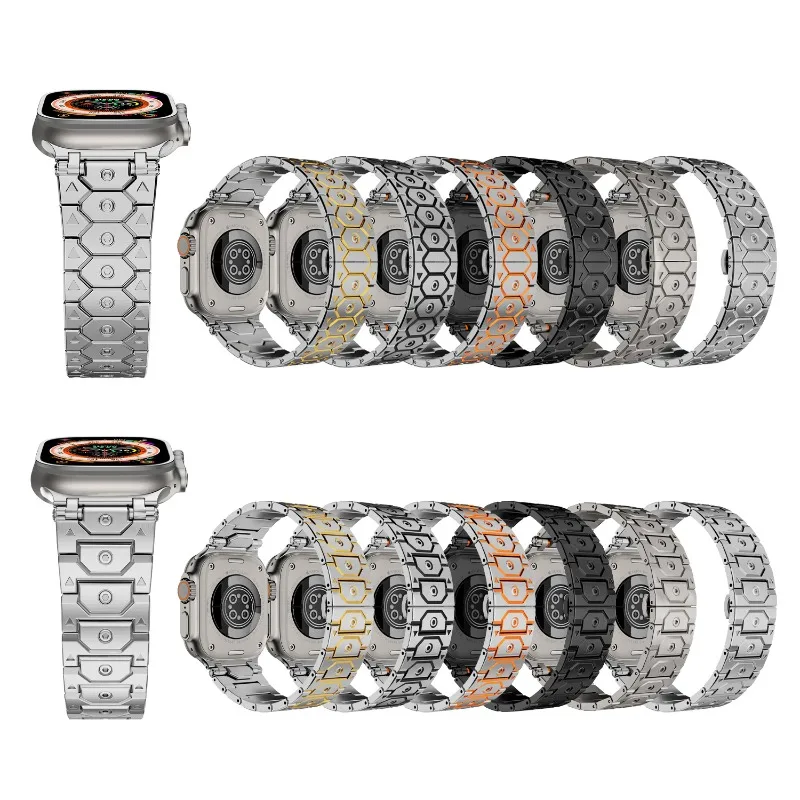 For iWatch 46/45/44/42/41/40/38mm Adjustable Bracelet Strap Stainless Watch Band For Apple Watch Ultra 2 49 10/9/8/7/6/5/4/3/SE
For iWatch 46/45/44/42/41/40/38mm Adjustable Bracelet Strap Stainless Watch Band For Apple Watch Ultra 2 49 10/9/8/7/6/5/4/3/SE