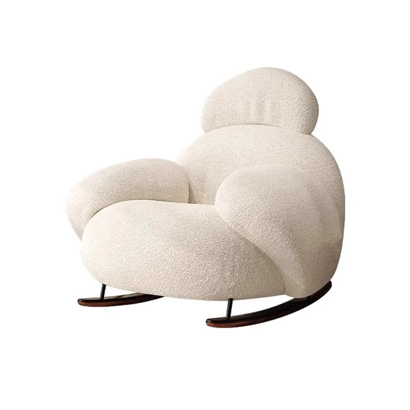 Household lazy sofa recliner living room bedroom leisure single rocking chair
Household lazy sofa recliner living room bedroom leisure single rocking chair