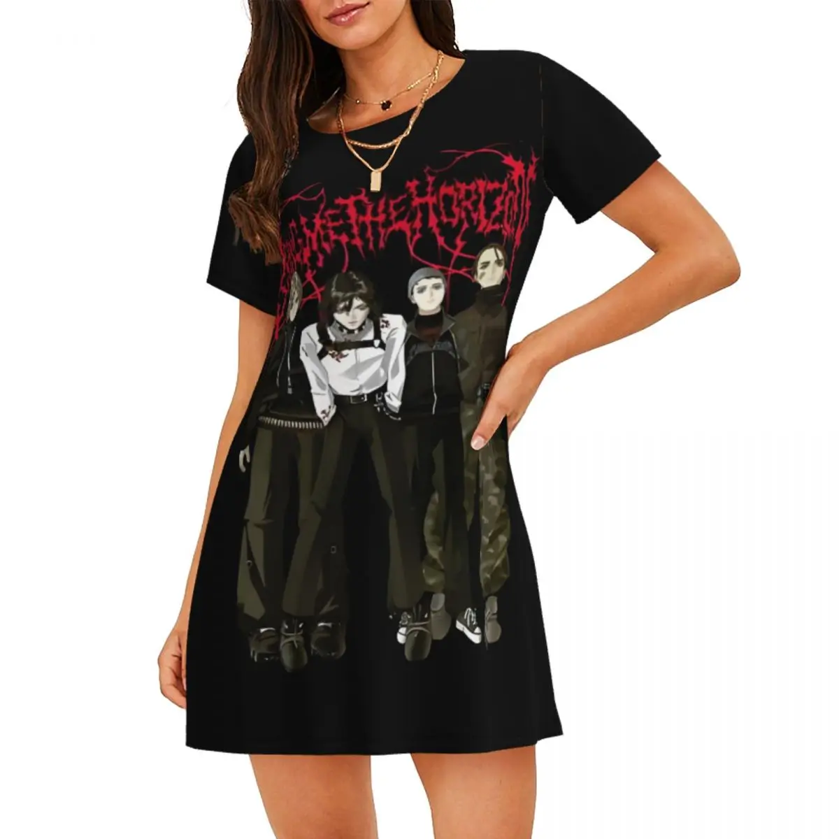 Custom Bring Me Band The Horizoned Women Nightgown Sleepwear Short Sleeves Rock Band Travels Sleepdress Women's Pajamas
Custom Bring Me Band The Horizoned Women Nightgown Sleepwear Short Sleeves Rock Band Travels Sleepdress Women's Pajamas