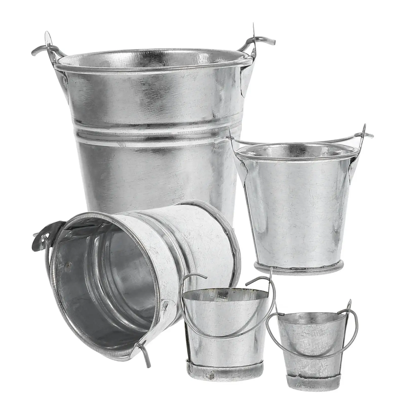 5 Pcs Metal Buckets Small Tin Bucket Small Tin Pails for Photography Props Ideal scapes Garden Crafts
5 Pcs Metal Buckets Small Tin Bucket Small Tin Pails for Photography Props Ideal scapes Garden Crafts