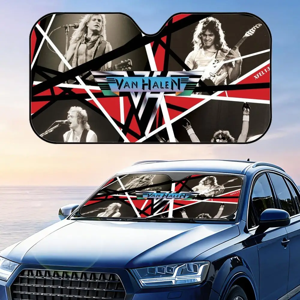 V-Van-Halens Band Sun Visor Reusable Aluminum Foil Car Sunshade UV Protection Heat Insulation Windshield Cover
V-Van-Halens Band Sun Visor Reusable Aluminum Foil Car Sunshade UV Protection Heat Insulation Windshield Cover