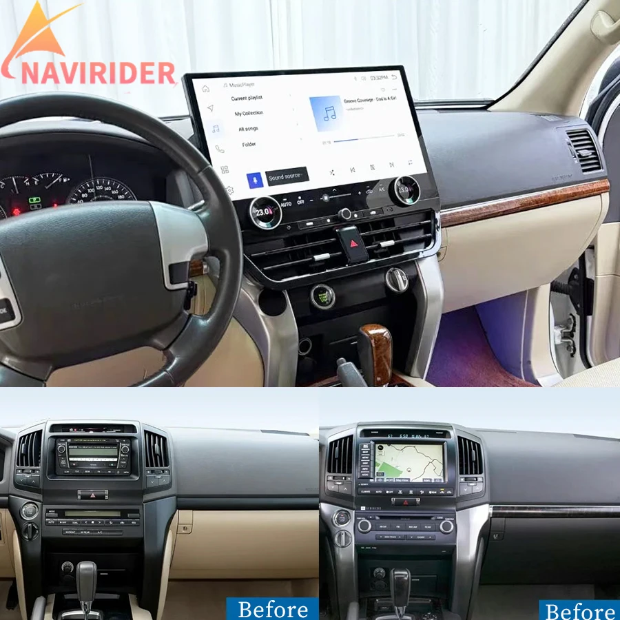 AHD 19.8-дюймовый мультимедийный GPS-видеоплеер с CarPlay для Toyota Land Cruiser LC200 LC300 2008-2021, Android-автомагнитола с сенсорным экраном
AHD 19.8-дюймовый мультимедийный GPS-видеоплеер с CarPlay для Toyota Land Cruiser LC200 LC300 2008-2021, Android-автомагнитола с сенсорным экраном