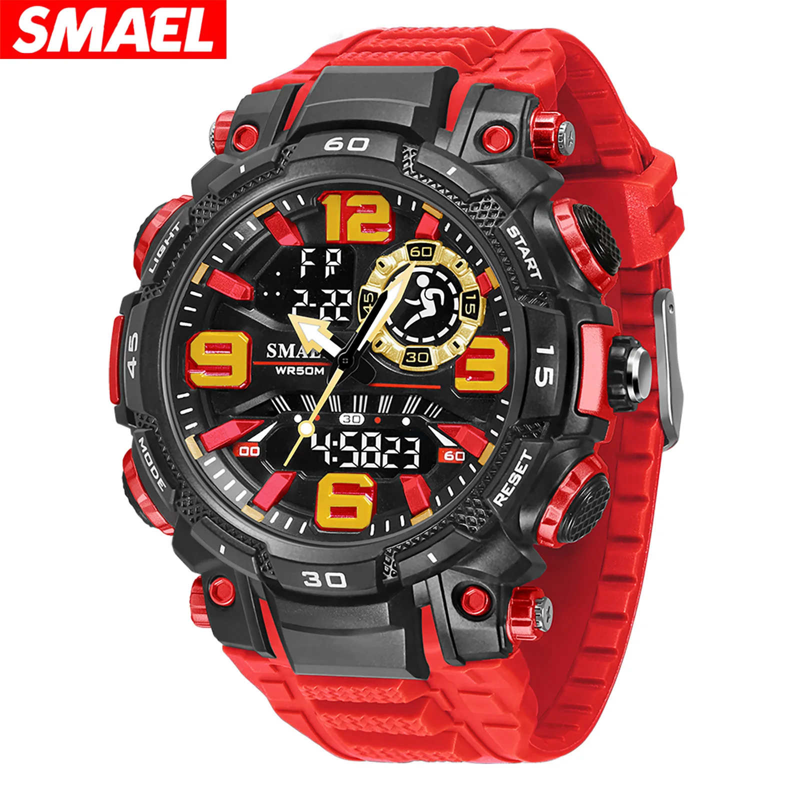 SMAEL 1921 Fashion Men's Dual Display Electronic Watch Students Waterproof Sports Luminous Alarm Clock Calendar Digital Watches
SMAEL 1921 Fashion Men's Dual Display Electronic Watch Students Waterproof Sports Luminous Alarm Clock Calendar Digital Watches
