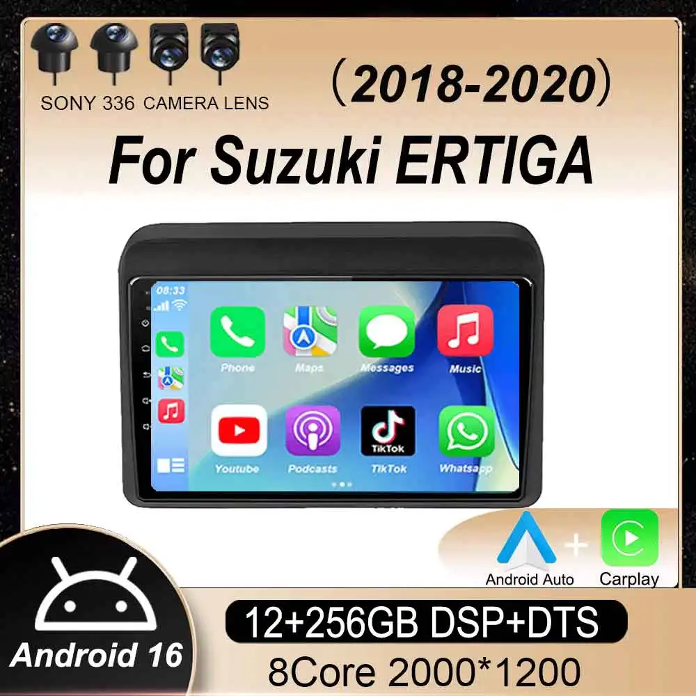 Android 16 Carplay Auto For Suzuki ERTIGA 2018 2019 2020 Multimedia Navigation Car Radio Player Video WIFi+4G Stereo 360 Camera
Android 16 Carplay Auto For Suzuki ERTIGA 2018 2019 2020 Multimedia Navigation Car Radio Player Video WIFi+4G Stereo 360 Camera