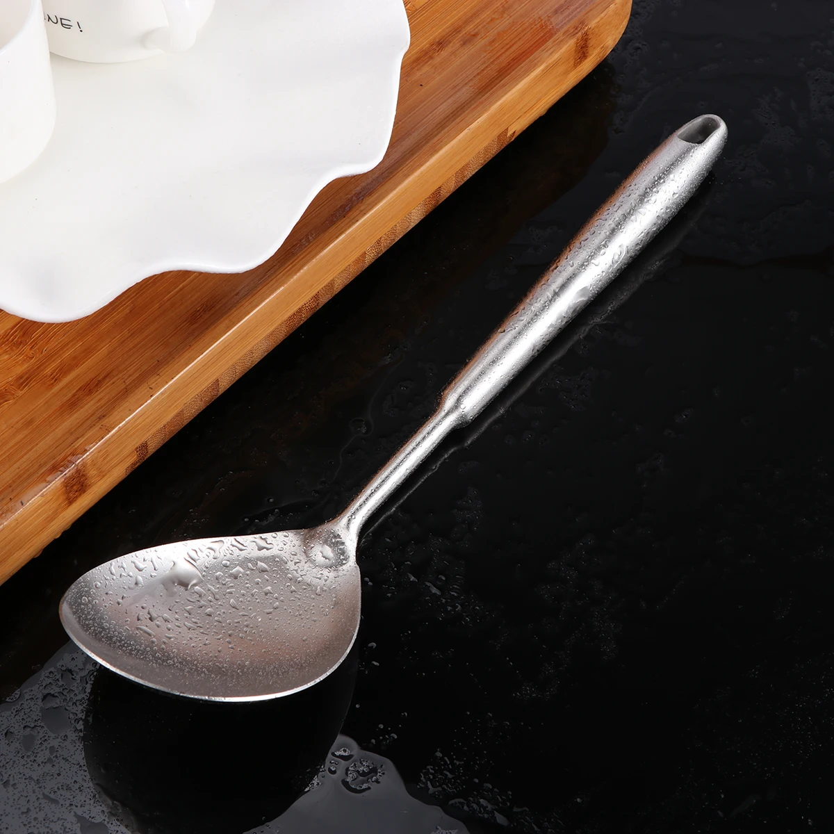 Stainless Steel Rice Scoop Round Handle Heavy Duty Cookware Kitchen Utensils Comfortable Grip Heat Resistant Cooking Tools
Stainless Steel Rice Scoop Round Handle Heavy Duty Cookware Kitchen Utensils Comfortable Grip Heat Resistant Cooking Tools