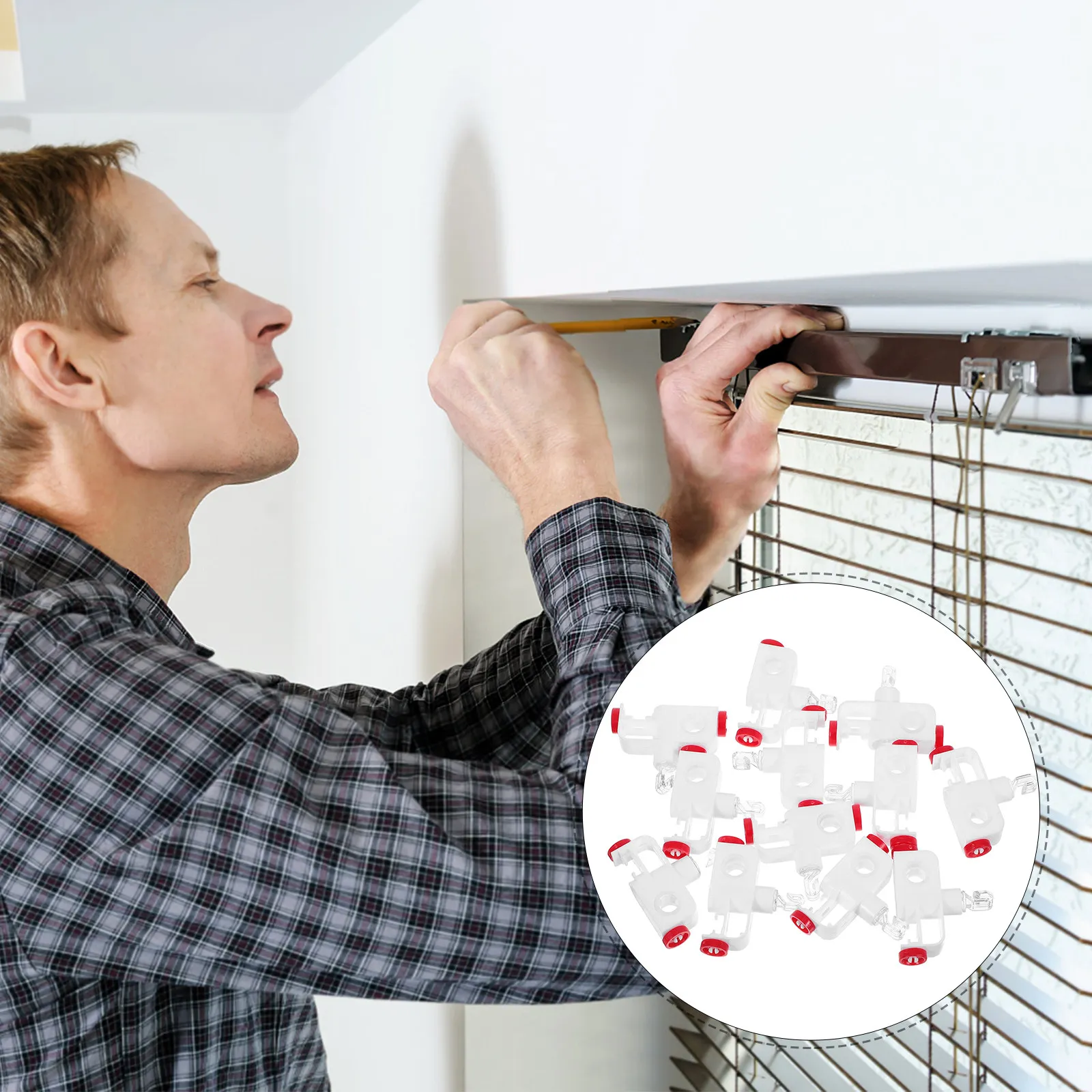 12 шт. Комплектующие для вертикальных жалюзи: бесшумные ролики для плавного скольжения, запасные части для спальни и кабинета
12 шт. Комплектующие для вертикальных жалюзи: бесшумные ролики для плавного скольжения, запасные части для спальни и кабинета