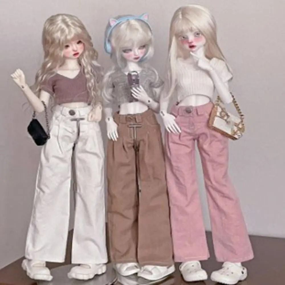 Fashion Wide Leg Pants T-shirt Casual Wears Dolls Accessories Doll Princess Clothes Kids Toys Tops Trousers for 1/4 BJD Dolls
Fashion Wide Leg Pants T-shirt Casual Wears Dolls Accessories Doll Princess Clothes Kids Toys Tops Trousers for 1/4 BJD Dolls