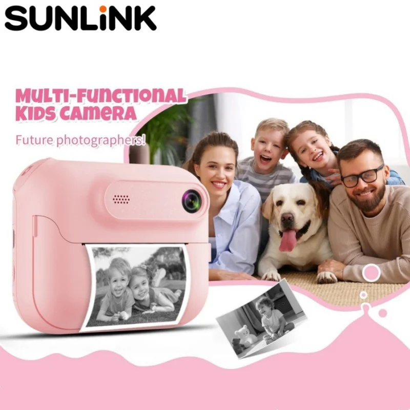 1pc instant HD digital camera photo printer children's toy camera take photos record videos game console music player
1pc instant HD digital camera photo printer children's toy camera take photos record videos game console music player