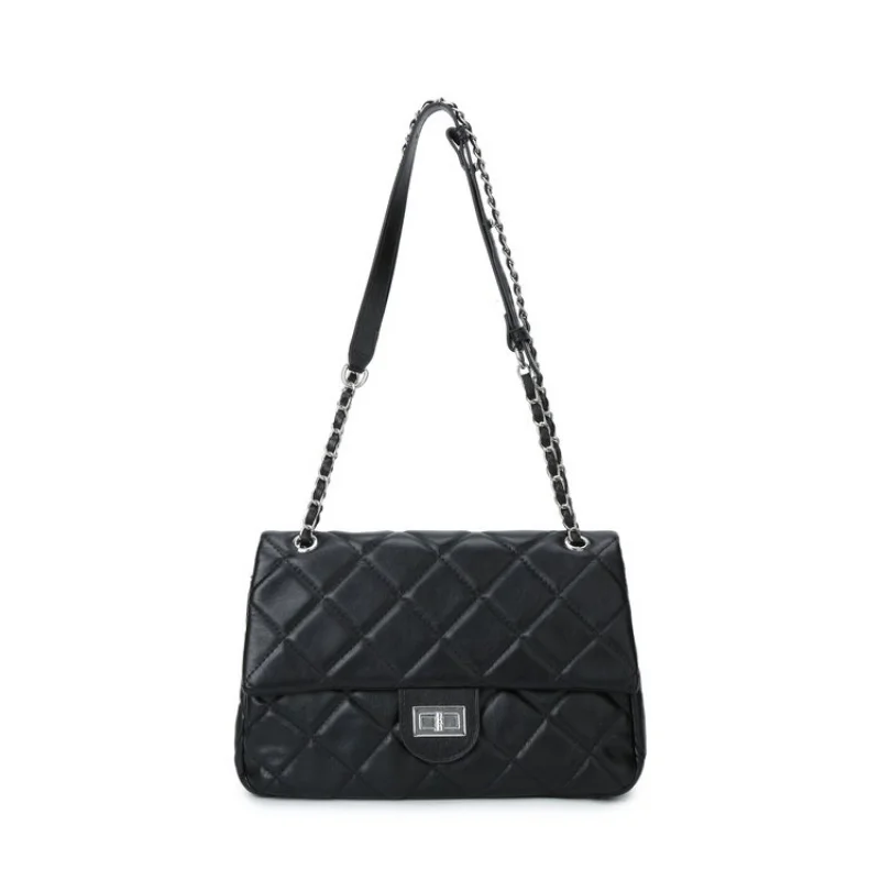 Ladies Shoulder Bag Made Of Lake-Printed Leather Boasting High-End Paris Trendy Vintage Look
Ladies Shoulder Bag Made Of Lake-Printed Leather Boasting High-End Paris Trendy Vintage Look