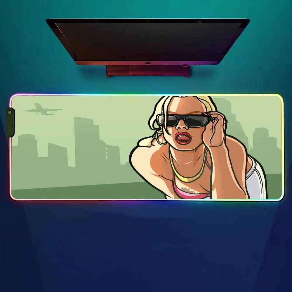 Grand-theft-auto GTA Mouse Pad RGB Gaming Mouse Pad Desk Mat HD Gamer Large LED Light XXL MousePads
Grand-theft-auto GTA Mouse Pad RGB Gaming Mouse Pad Desk Mat HD Gamer Large LED Light XXL MousePads