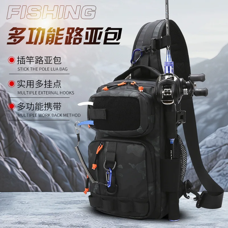 Luya bag Fishing new waterproof chest bag Men and women outdoor camouflage multifunctional cycling bag travel messenger bag
Luya bag Fishing new waterproof chest bag Men and women outdoor camouflage multifunctional cycling bag travel messenger bag