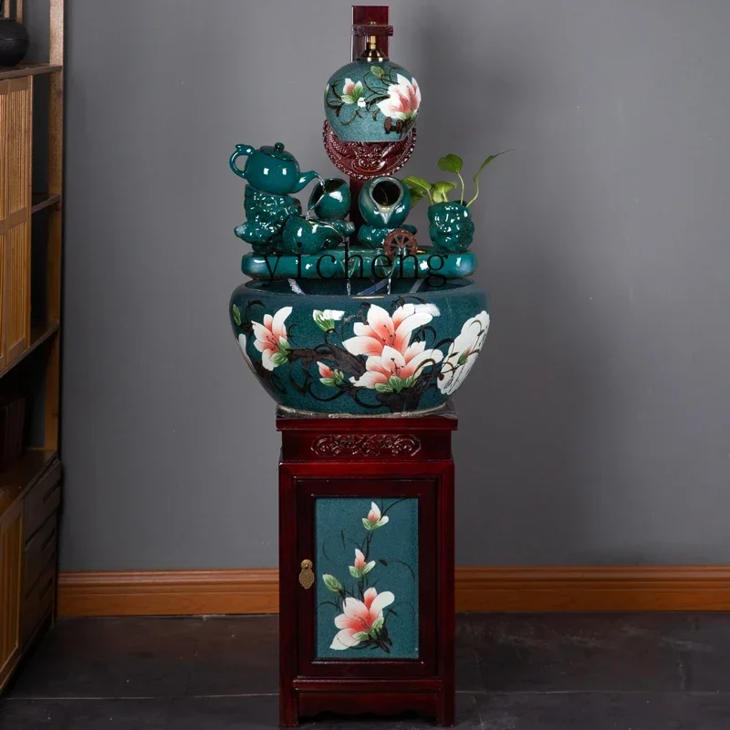i5.15 ceramic cabinet water landscaping fish tank ornament living room office fountain floor-to-ceiling water feature ornament
i5.15 ceramic cabinet water landscaping fish tank ornament living room office fountain floor-to-ceiling water feature ornament